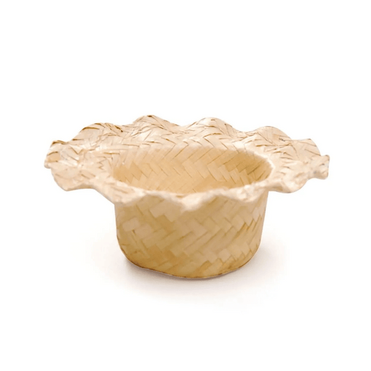 Cachepot de Palha Juca Festa Junina 12,5x12,5x4cm