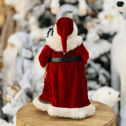 Papai Noel Vermelho Com Cajado 45cm