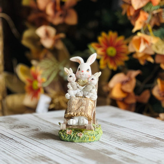 Coelho Mãmãe Com Filhote - 13cm