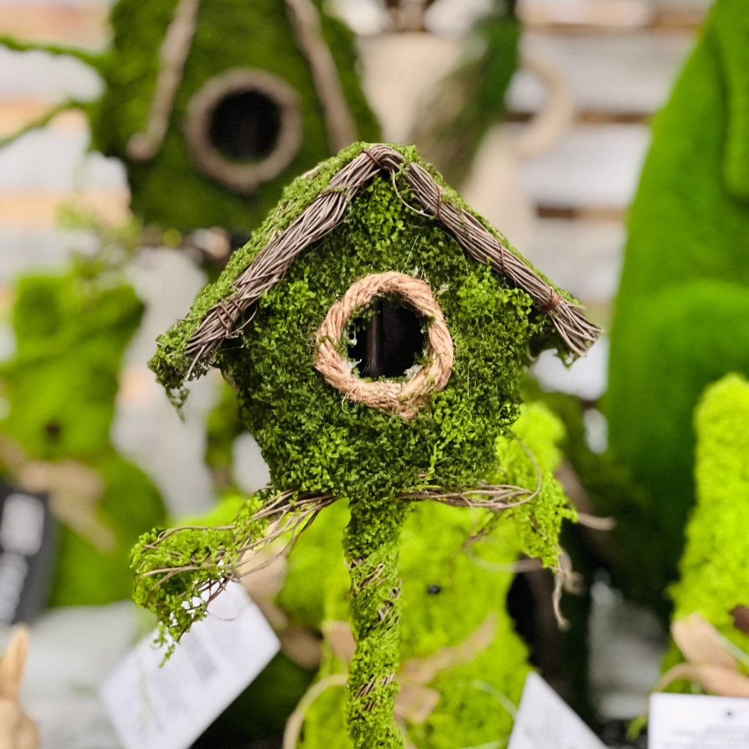 Casa de Passarinho Musgo Verde - 32cm