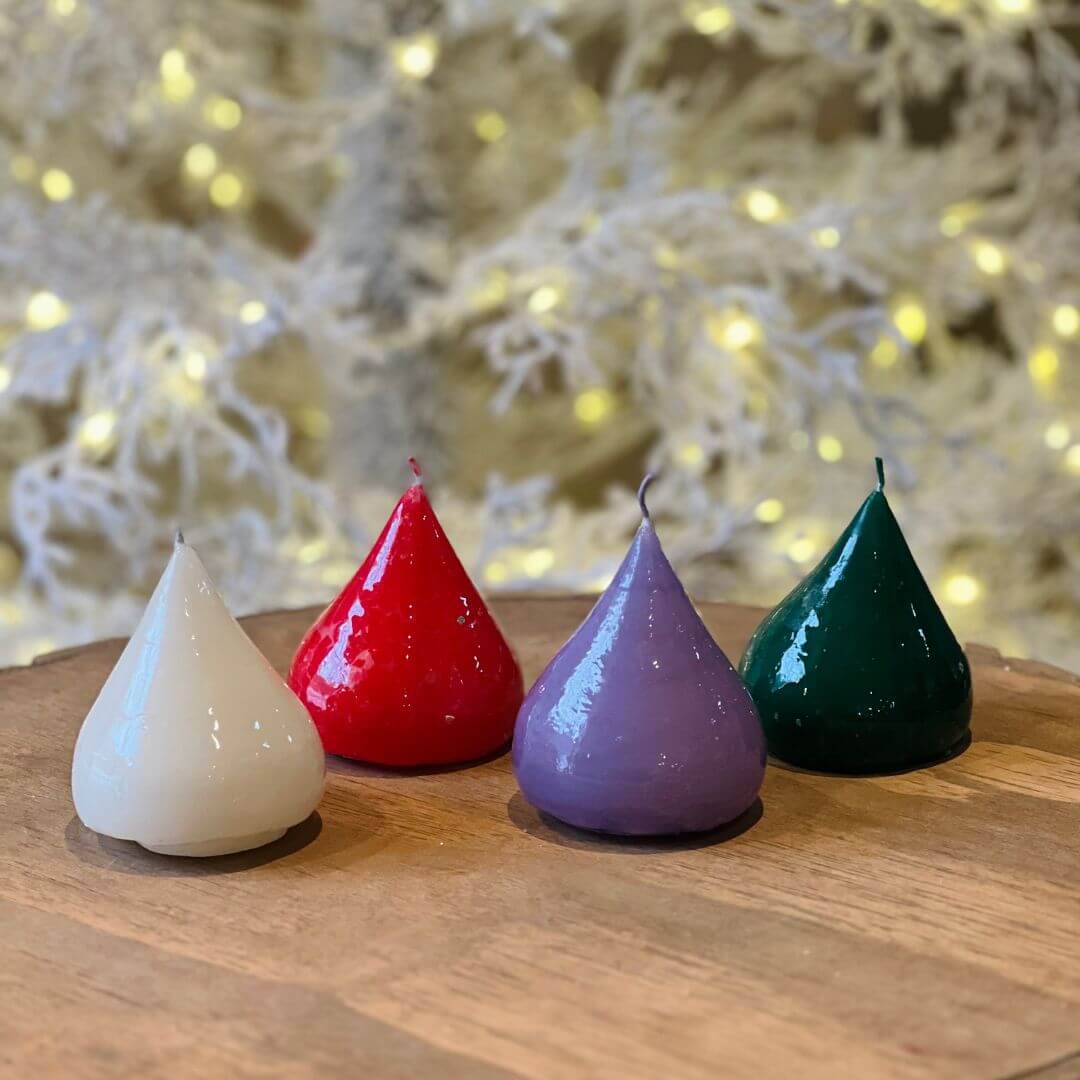 Vela Pingo Branca – 10cm