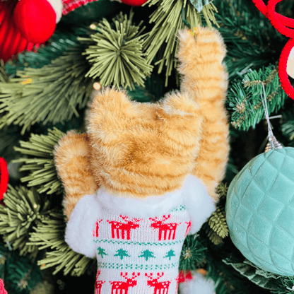 Gatinho Laranja Natalino 57cm