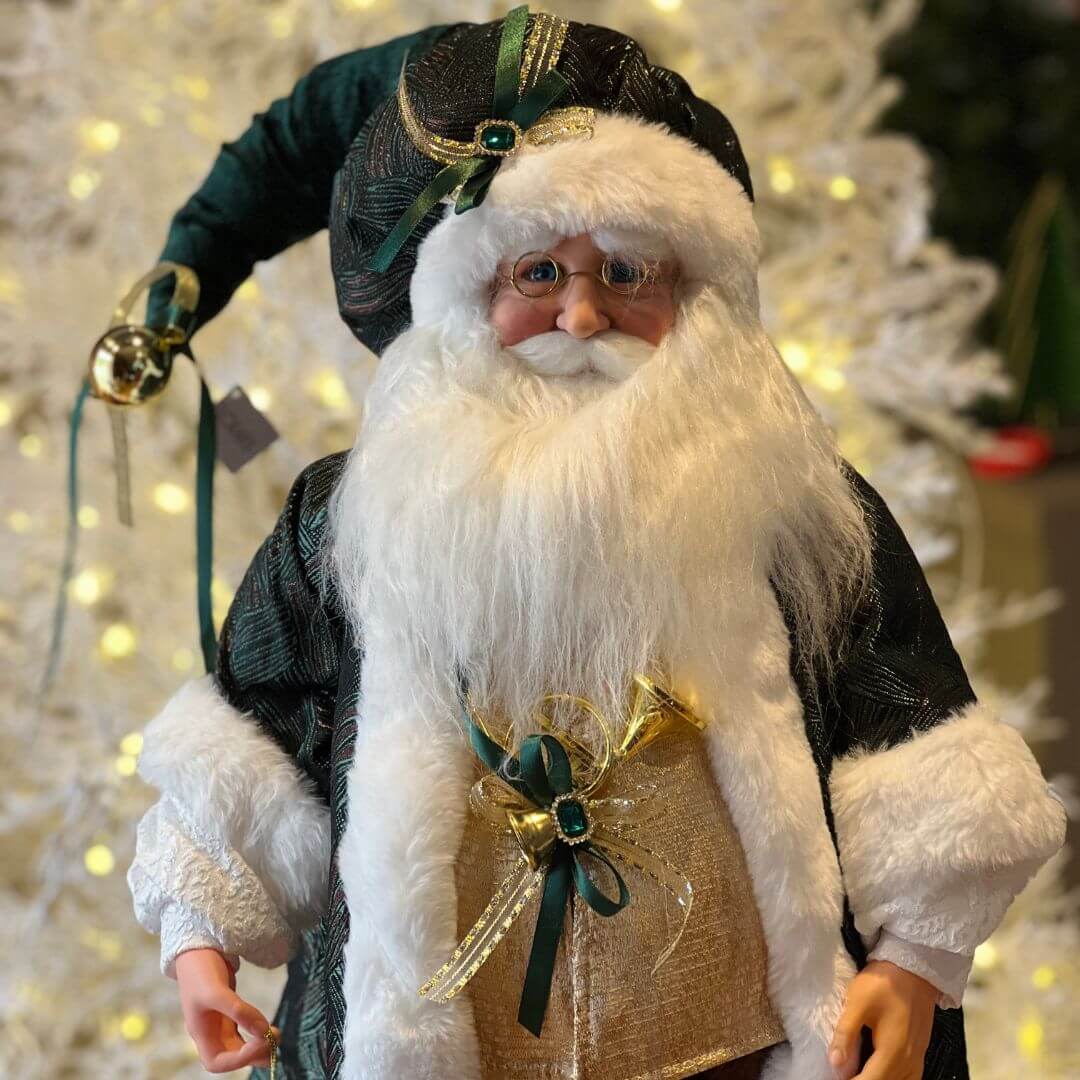 PAPAI NOEL NATAL EM PÉ VERDE - 60CM