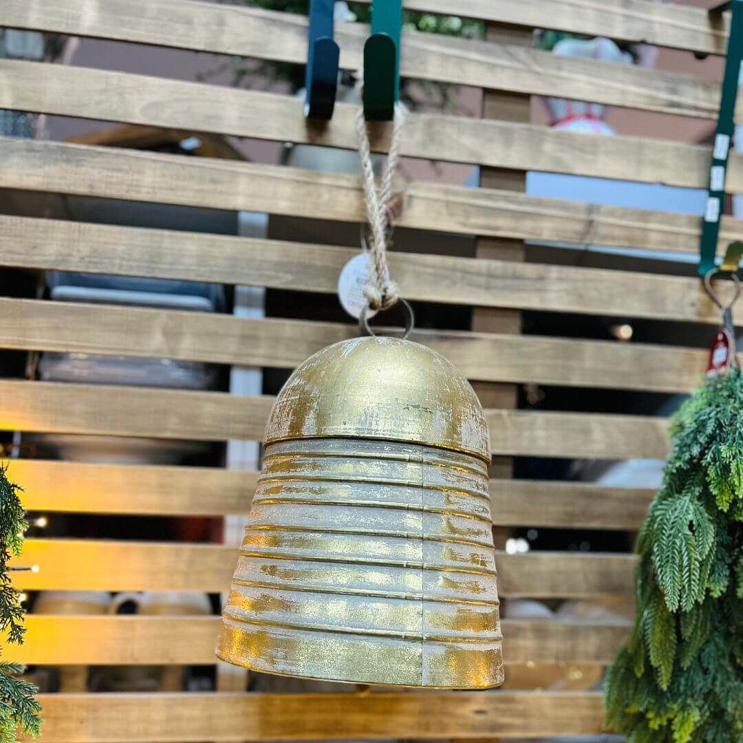 Sino Decorativo com Listra Dourada – 32cm