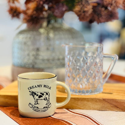 Caneca Creamy Milk  Bege Cerâmica - 180ml
