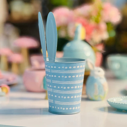 Cachepot Com Orelha Azul - 27cm