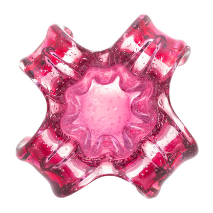Vaso de Vidro Italy Rosa - 15x16cm