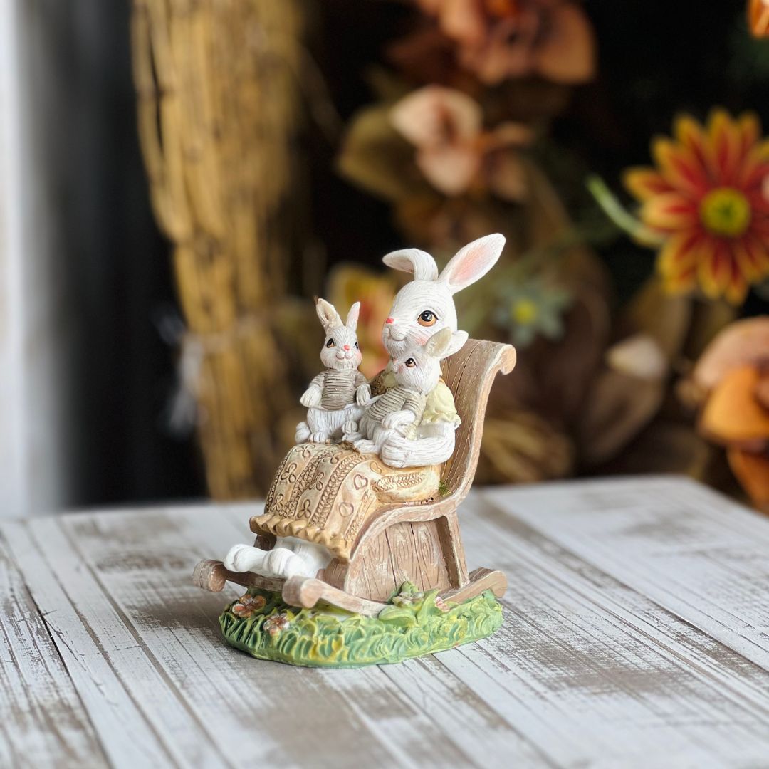 Coelho Mãmãe Com Filhote - 23cm