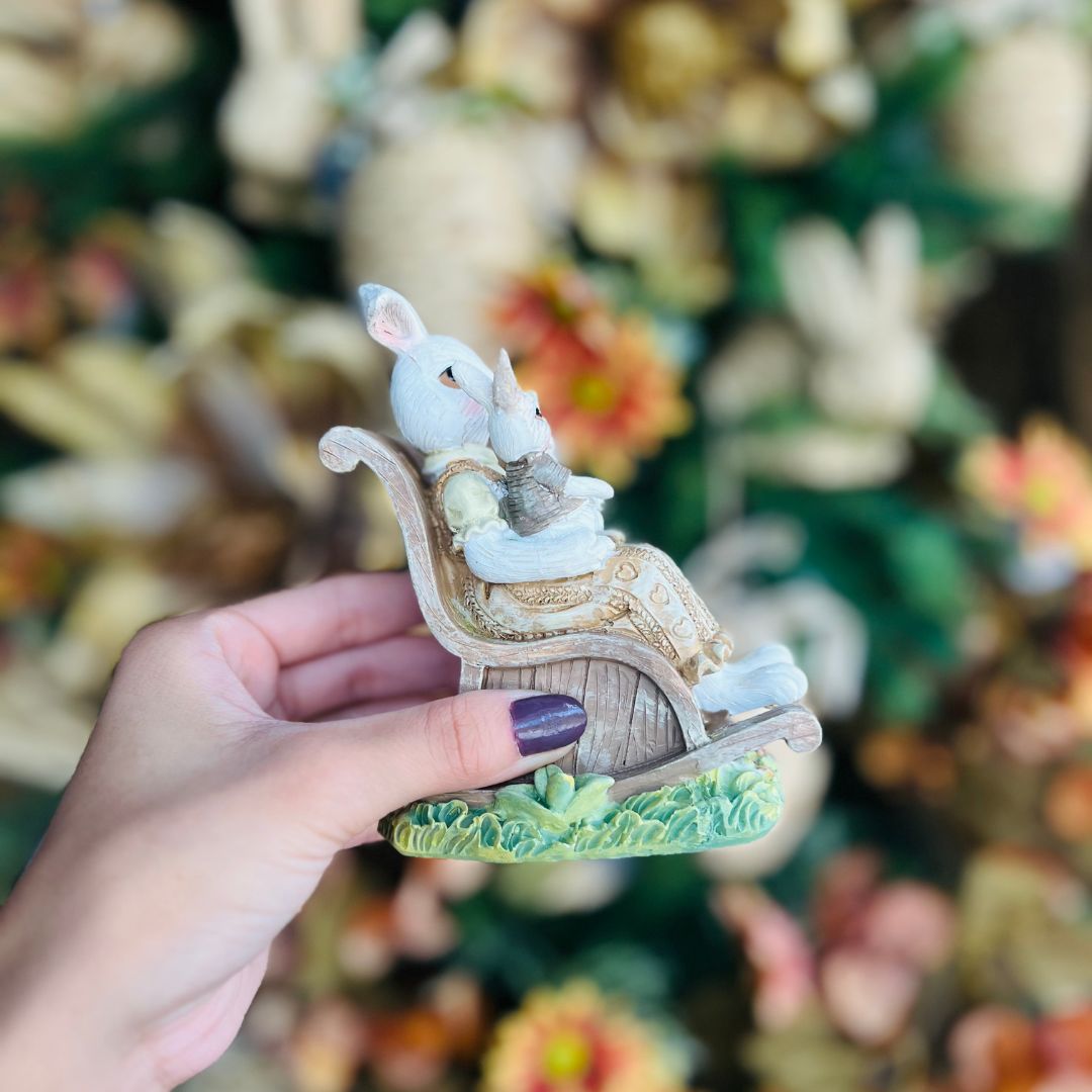 Coelho Mãmãe Com Filhote - 23cm