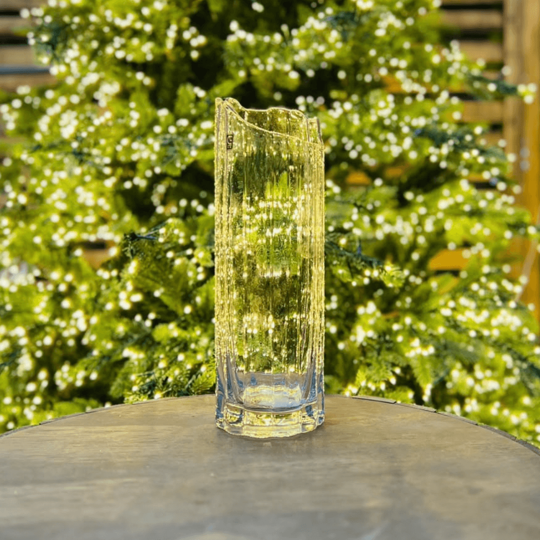 Vaso de Vidro Transparente – 29,5 x 10cm