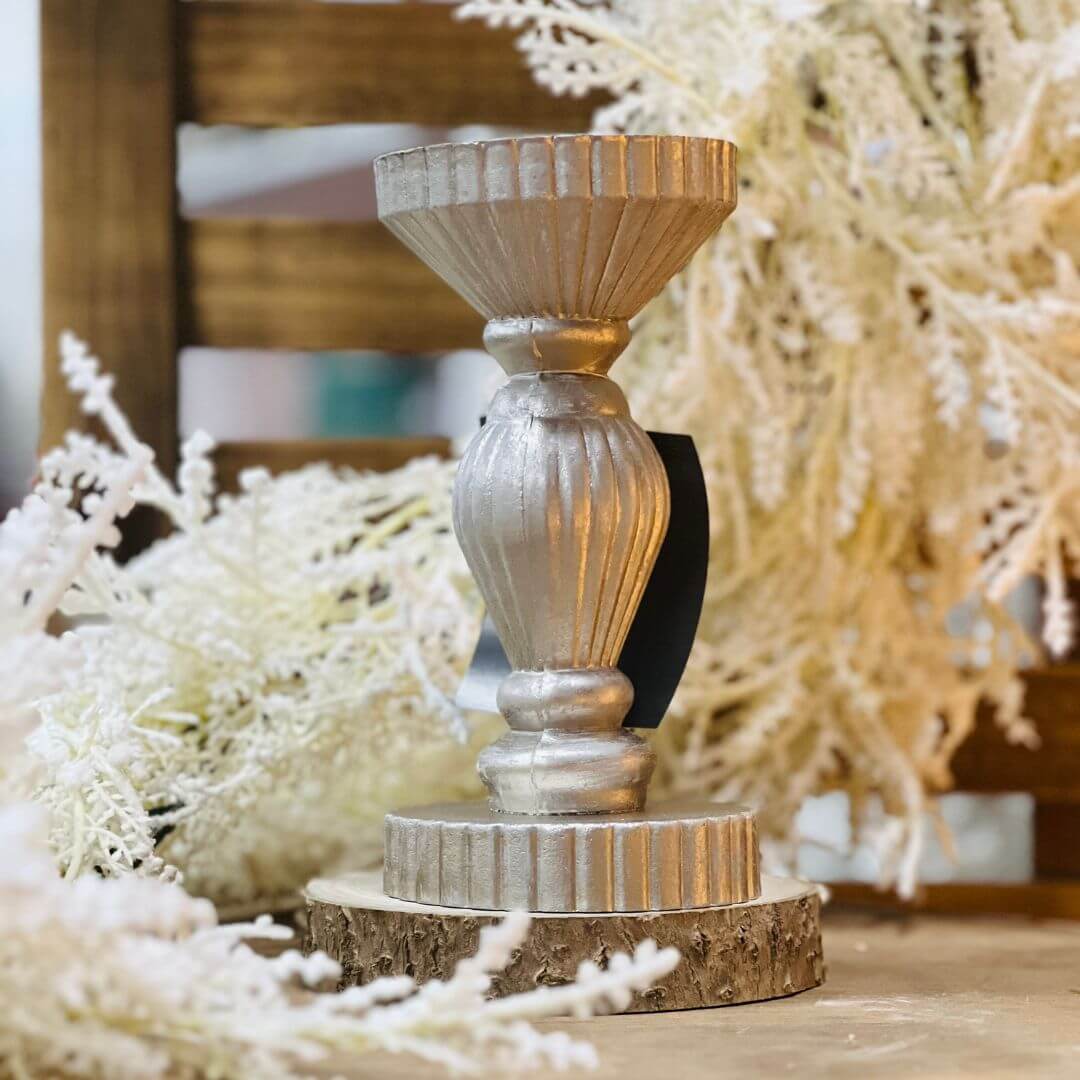Castiçal Dourado em MDF – 19cm