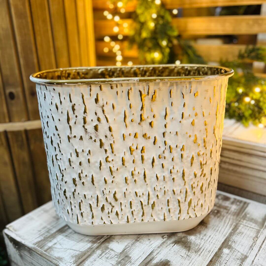 Cesta Decorativa de Metal | 30 cm - G