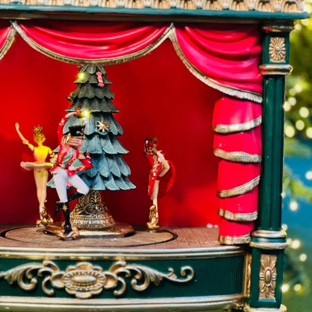 Enf Natal Teatro Natalino Dourado e Verde - 56cm C/1 Un