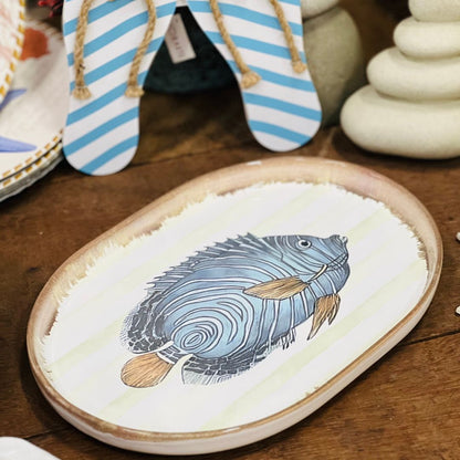 Travessa Grande Fish Stripes Digital - 36cm