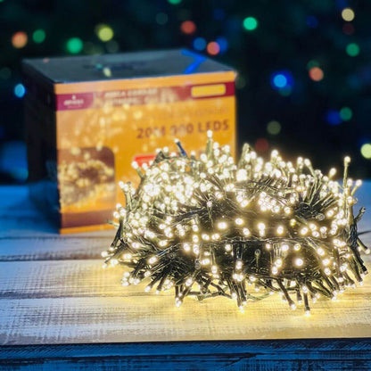 Pisca Led - Fio Verde - 20m - 900 Leds - Bivolt