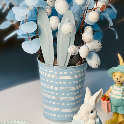Cachepot Com Orelha Azul - 27cm