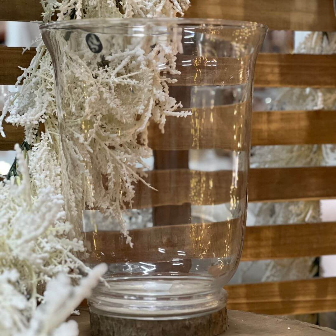 Vaso de Vidro Transparente – 28cm