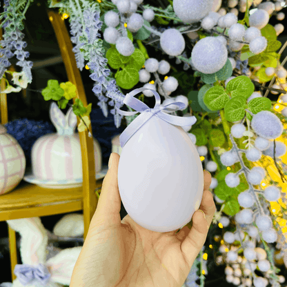 Ovo de Páscoa para Pendurar Lilás 10cm