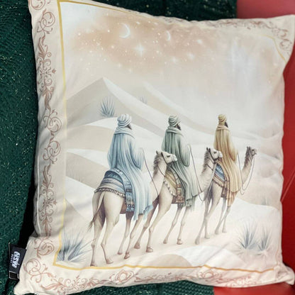 Capa de Almofada Luxor Natal Presépio Reis – 50x50cm