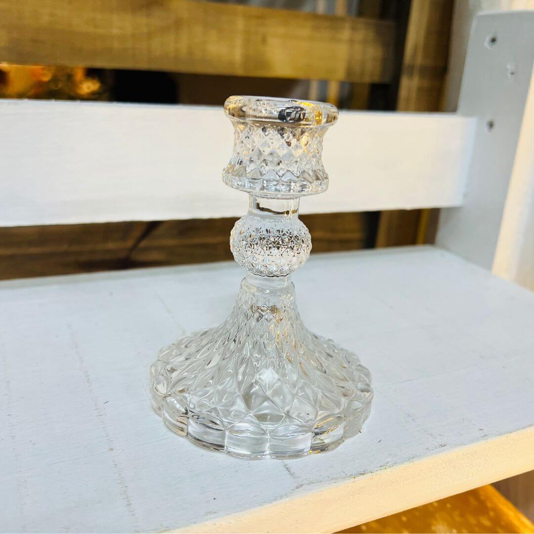 Vaso de Vidro (Castiçal) – 10cm