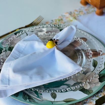 Argola Guardanapo Limão - 4cm (Metal)