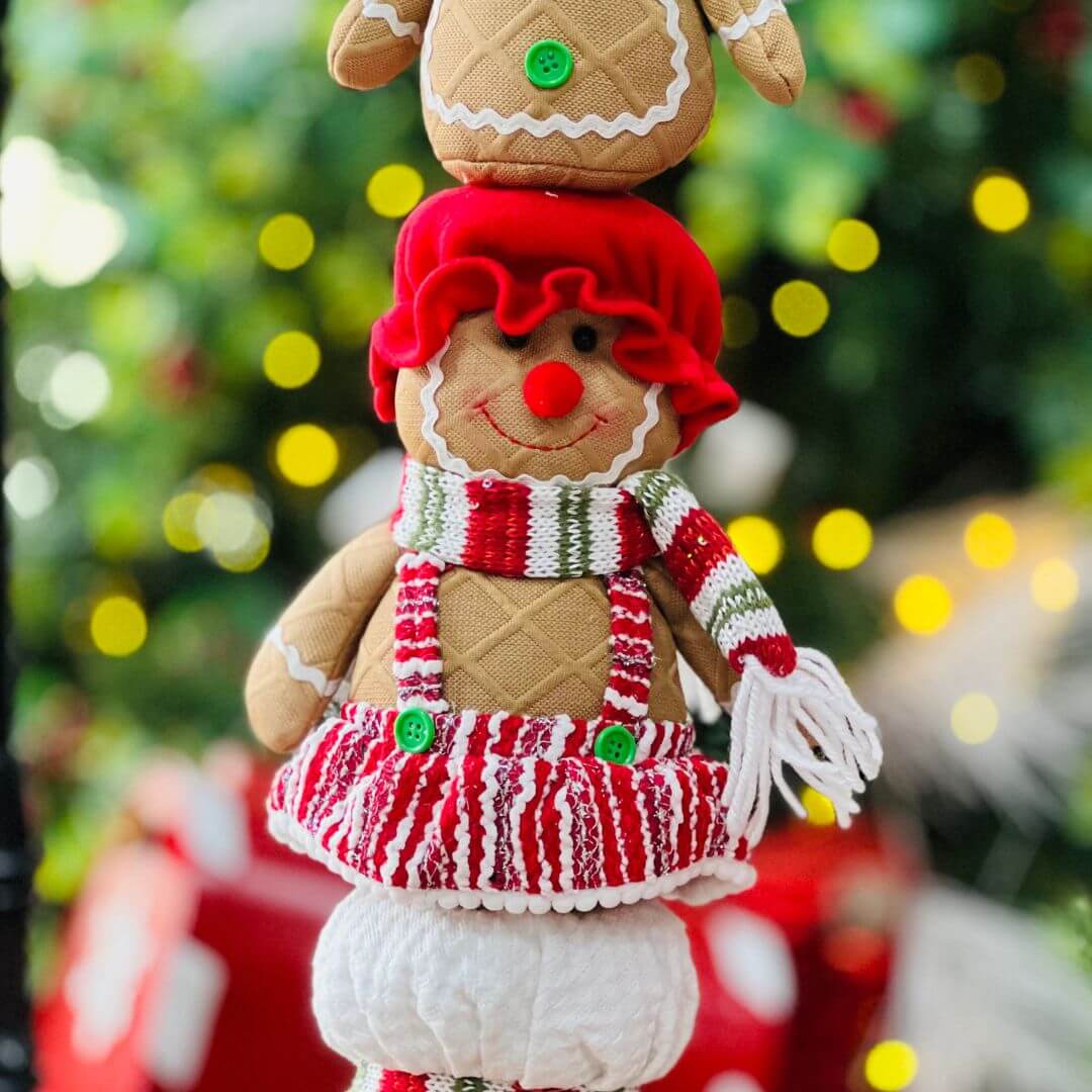 Enfeite de Natal Torre Gingerbread - 70cm