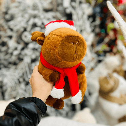 Capivara Natalina de Pelúcia 28cm