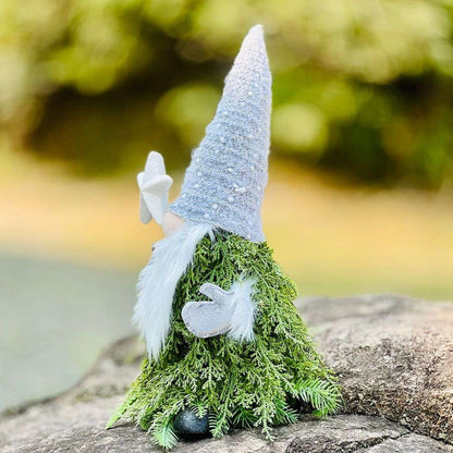 Duende Com Estrela e Folhagem - 55cm