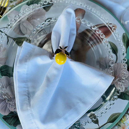 Argola Guardanapo Limão - 4cm (Metal)