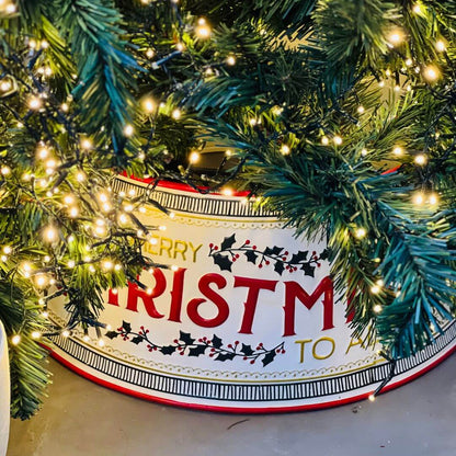 Saia de Natal Rígida em Metal Colorida – 56,5cm