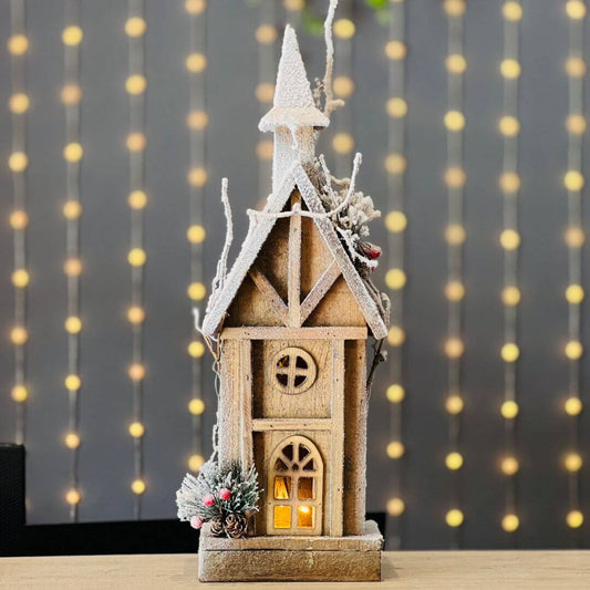 Casinha Natalina Com Led - 49cm