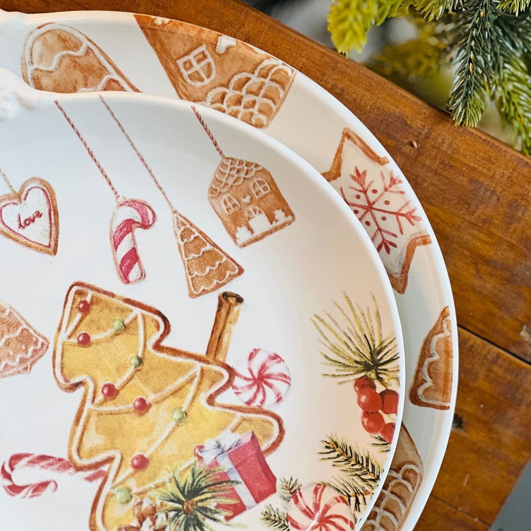 Prato Raso Gingerbread Digital - 27cm