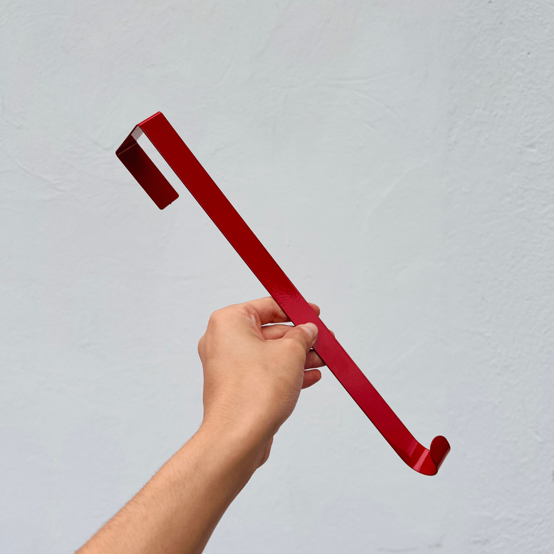 Suporte de Guirlanda Natalino Vermelho 29,5cm