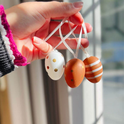 Jogo com 9 Mini Ovos Decorativos Codorninha – 4cm