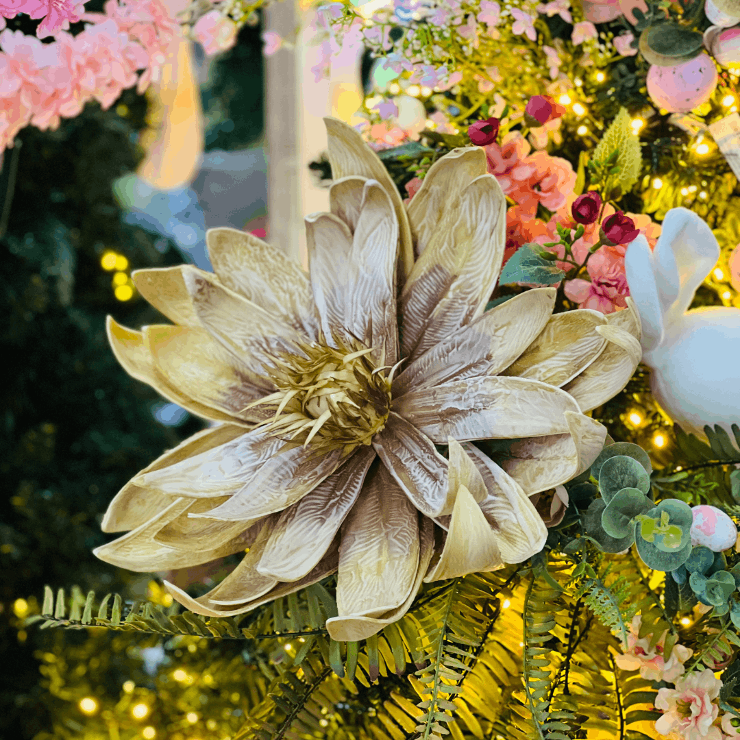 Haste Flor Magnolia Amarelo Outono 30x92cm