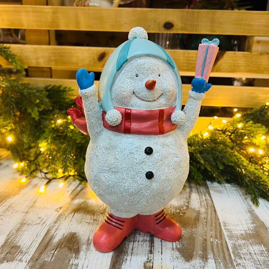 Boneco de Neve em Resina | 25 cm