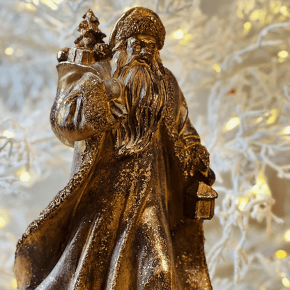 Papai Noel Decorativo Marrom - 31cm