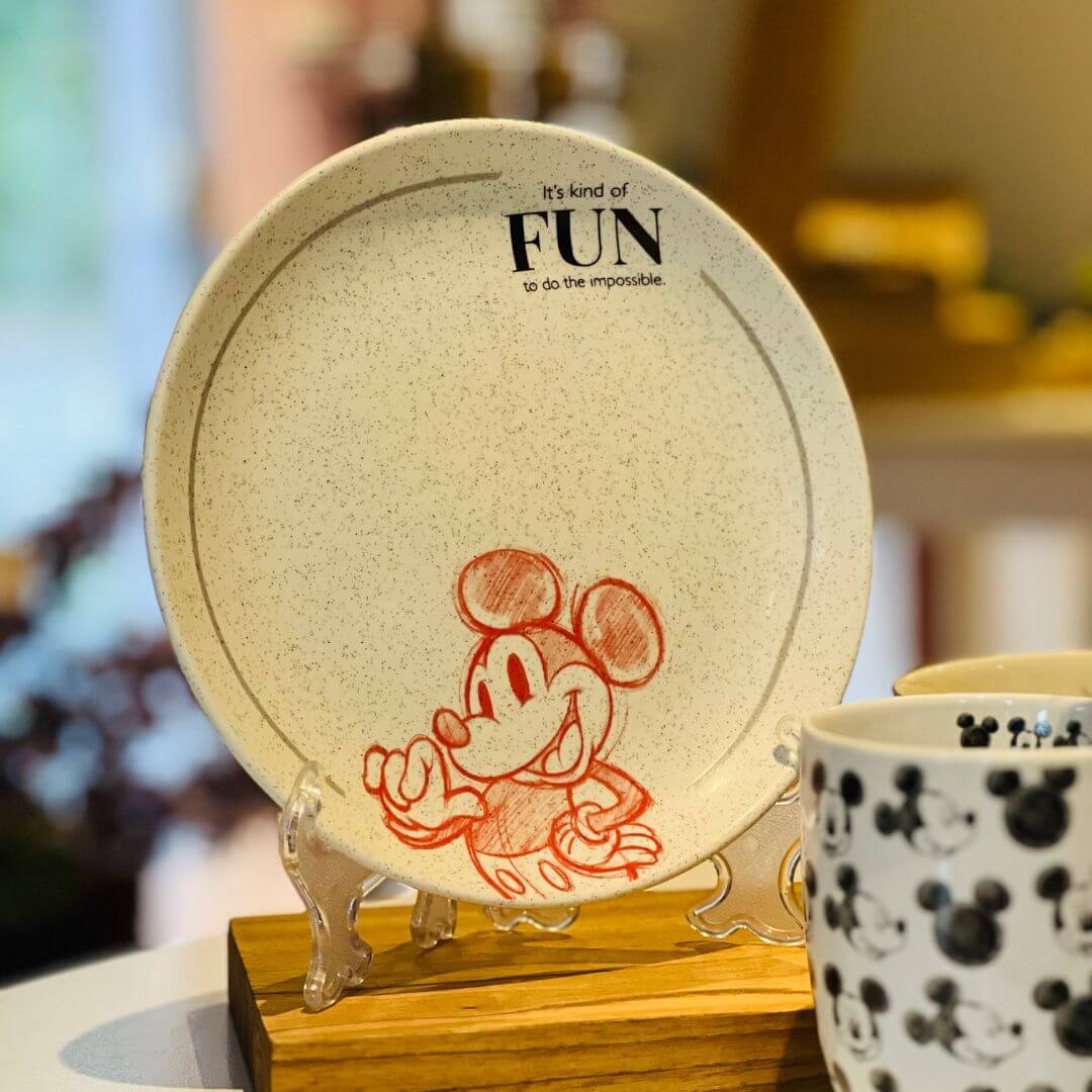 Prato Sobremesa Cerâmica Mickey - 20cm