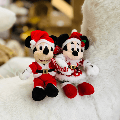 Mickey Noel Vermelho e Branco de Pelucia 15cm
