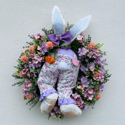 Guirlanda de Páscoa Perninha Floral Lilás - 60cm