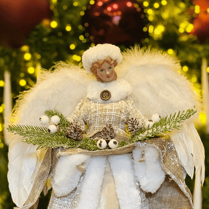 Anjo Natalino Champanhe 40cm