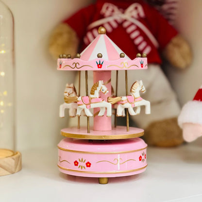 Carrossel Musical Rosa - 17cm