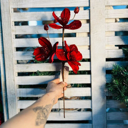 Haste Natalina Vermelho - Alt 60 Cm