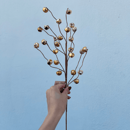 Haste Aveludada com Bolinhas Verde – 60cm