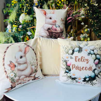 Capa Páscoa Com Mini Grelot - 43x43cm (399169)