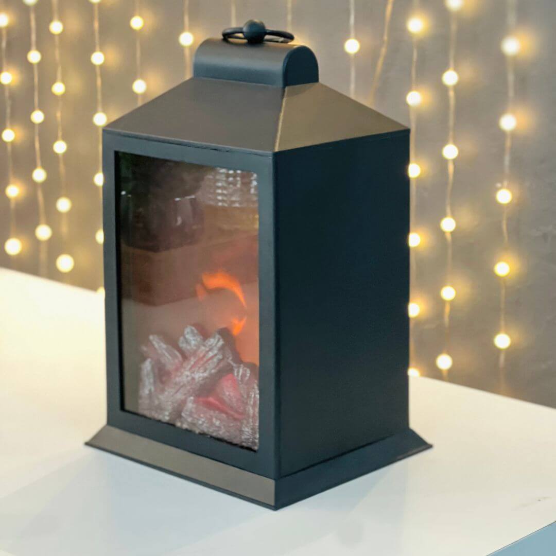 Lanterna Lareira com LED – 26cm