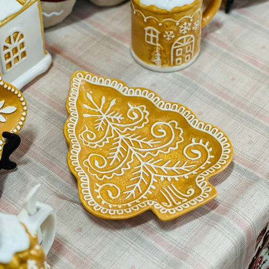 Travessa em Formato de Árvore Ginger - 2,5x26,5x20cm