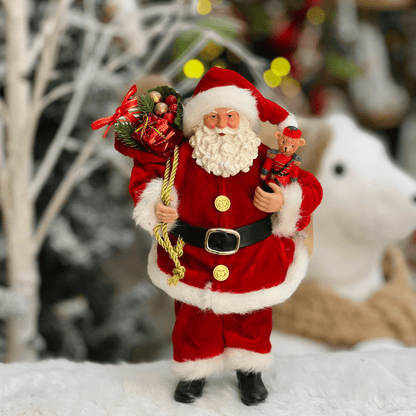 Papai Noel Colecionável Saco Presentes 30cm