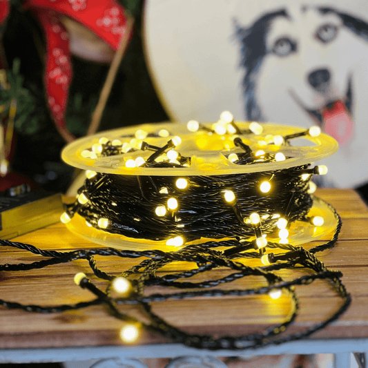 Pisca-pisca Fio Verde Led Branco Quente Com Funções 50m 240 Leds 220v