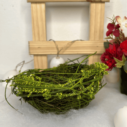 Ninho Decorativo Verde 15cm